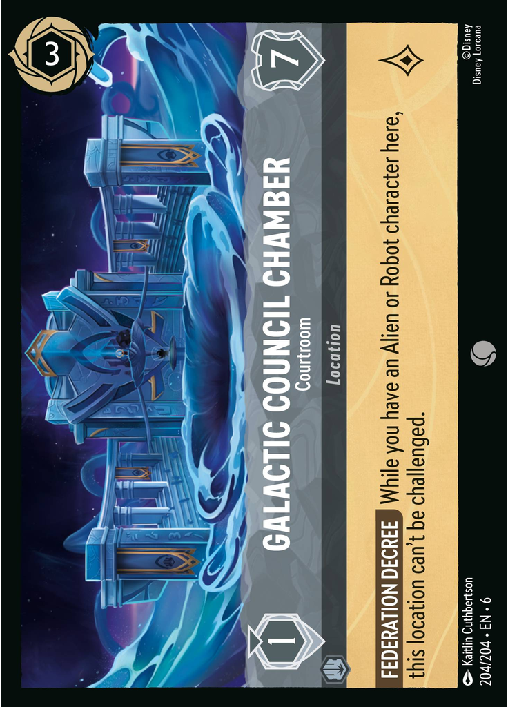 Galactic Council Chamber - Courtroom (Foil)