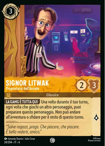 Mr. Litwak - Arcade Owner