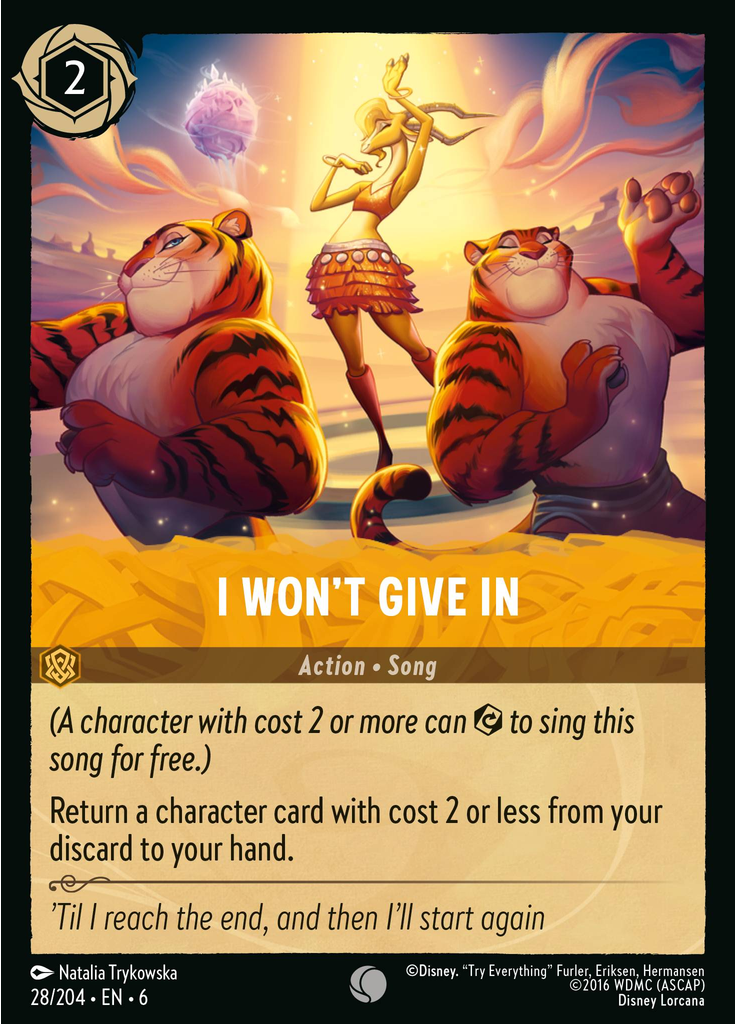 I Won't Give In (Foil)