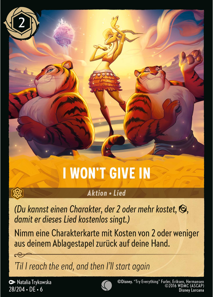 I Won't Give In