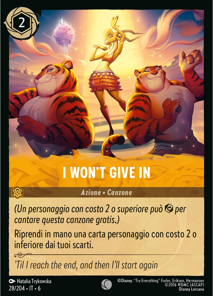 I Won't Give In