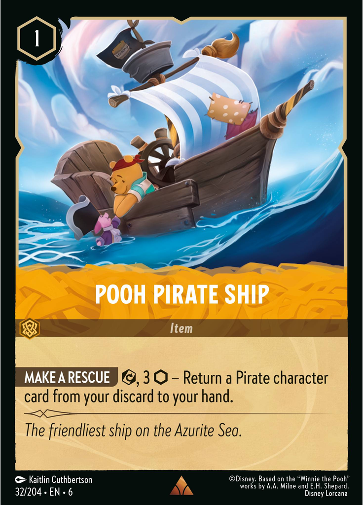 Pooh Pirate Ship (Foil)