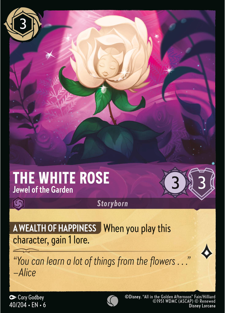 The White Rose - Jewel of the Garden (Foil)