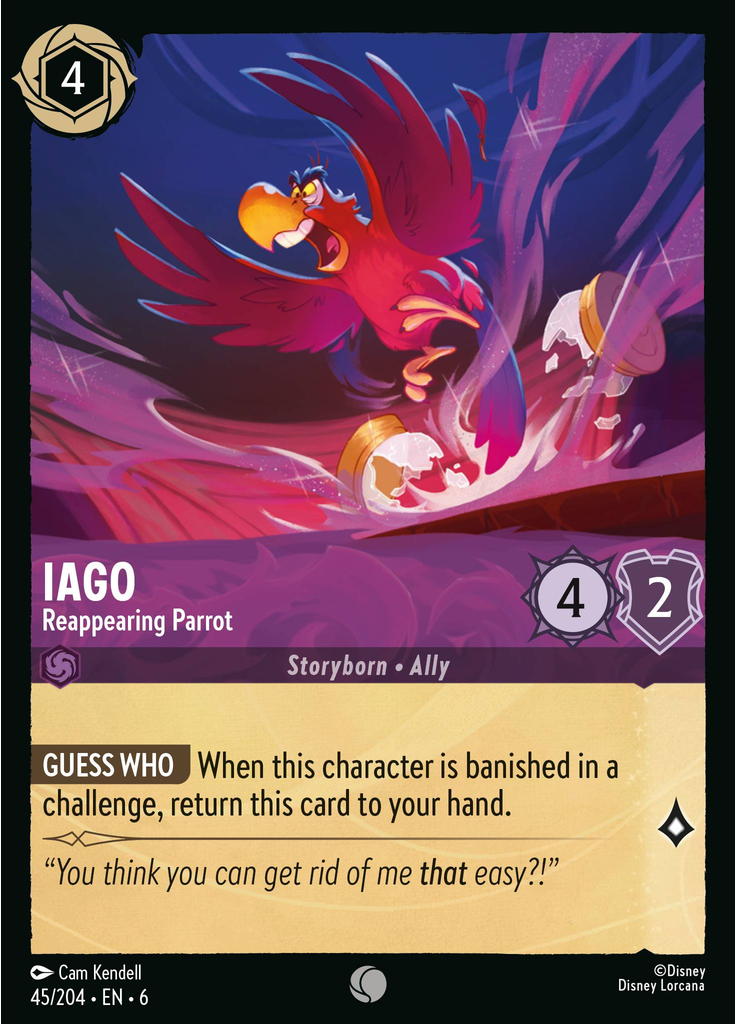 Iago - Reappearing Parrot (Foil)