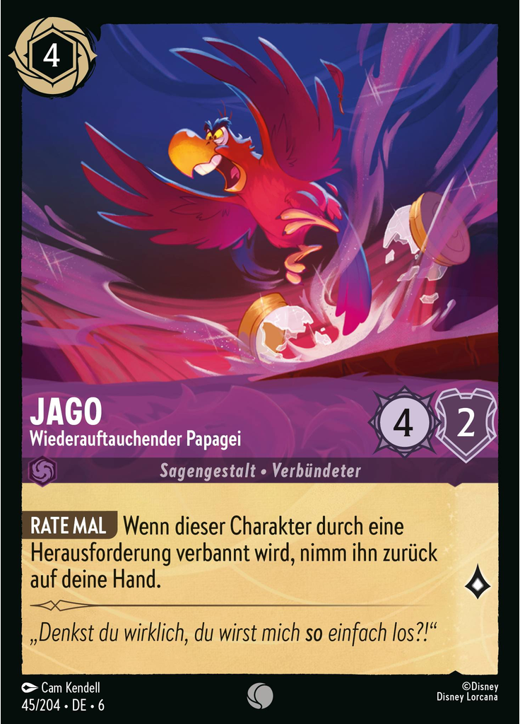 Iago - Reappearing Parrot