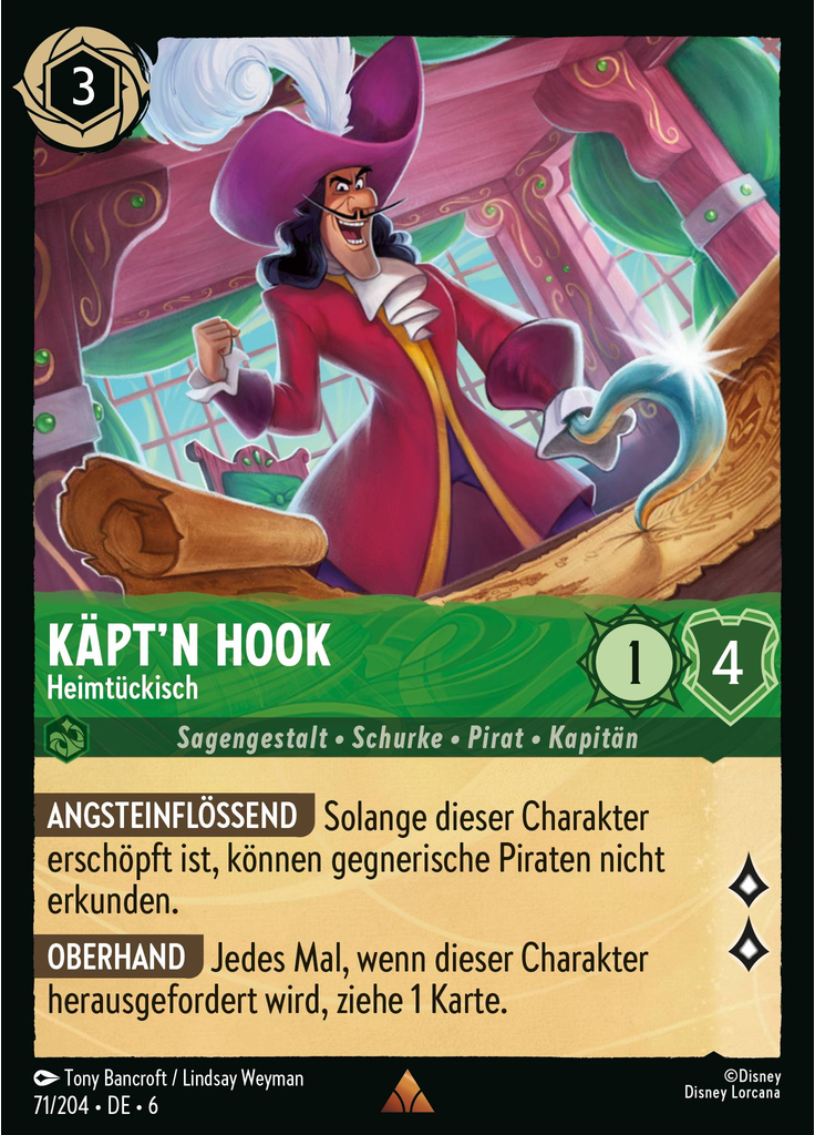 Captain Hook - Underhanded (Foil)