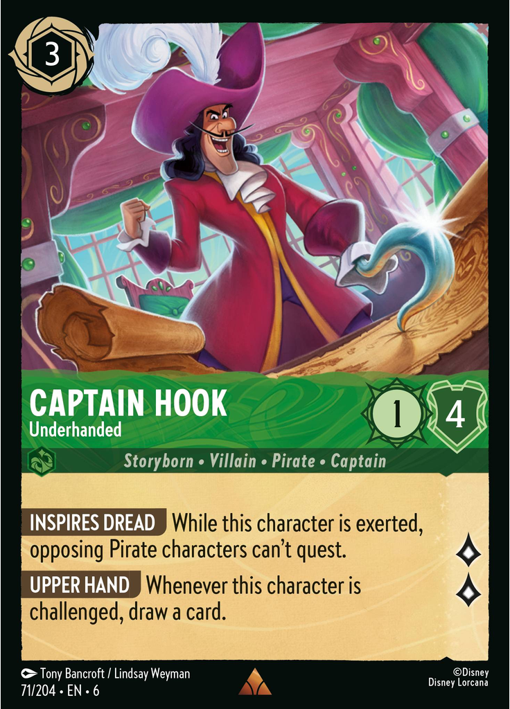 Captain Hook - Underhanded (Foil)
