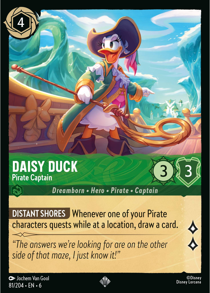 Daisy Duck - Pirate Captain (Foil)