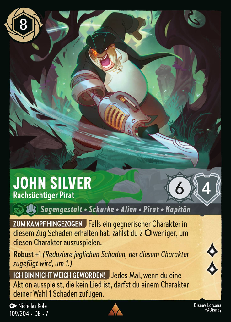 John Silver - Vengeful Pirate (Foil)
