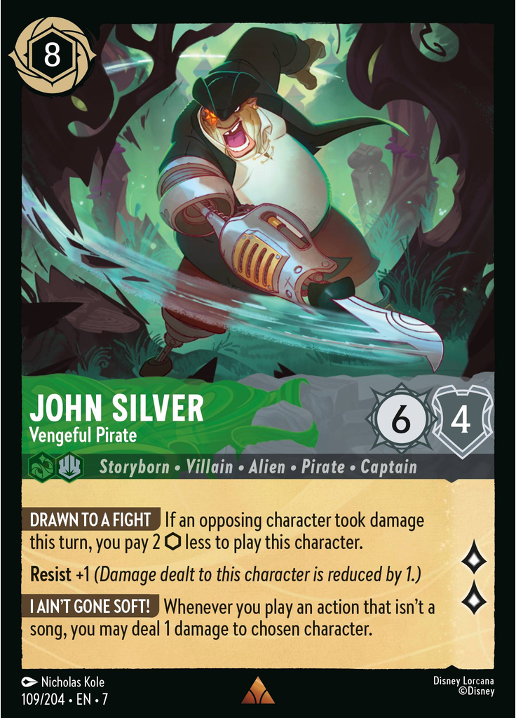 John Silver - Vengeful Pirate (Foil)