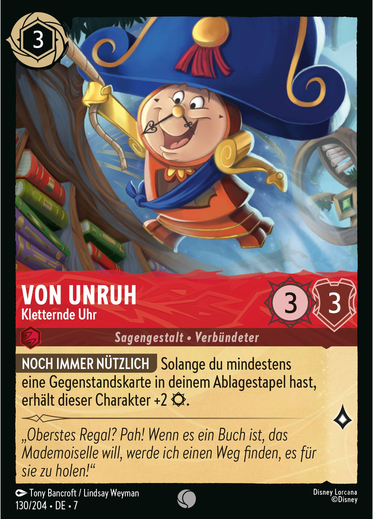 Cogsworth - Climbing Clock (Foil)