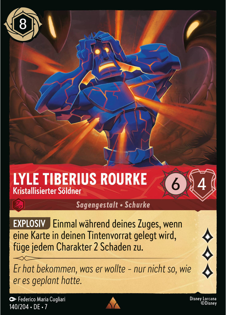 Lyle Tiberius Rourke - Crystallized Mercenary (Foil)