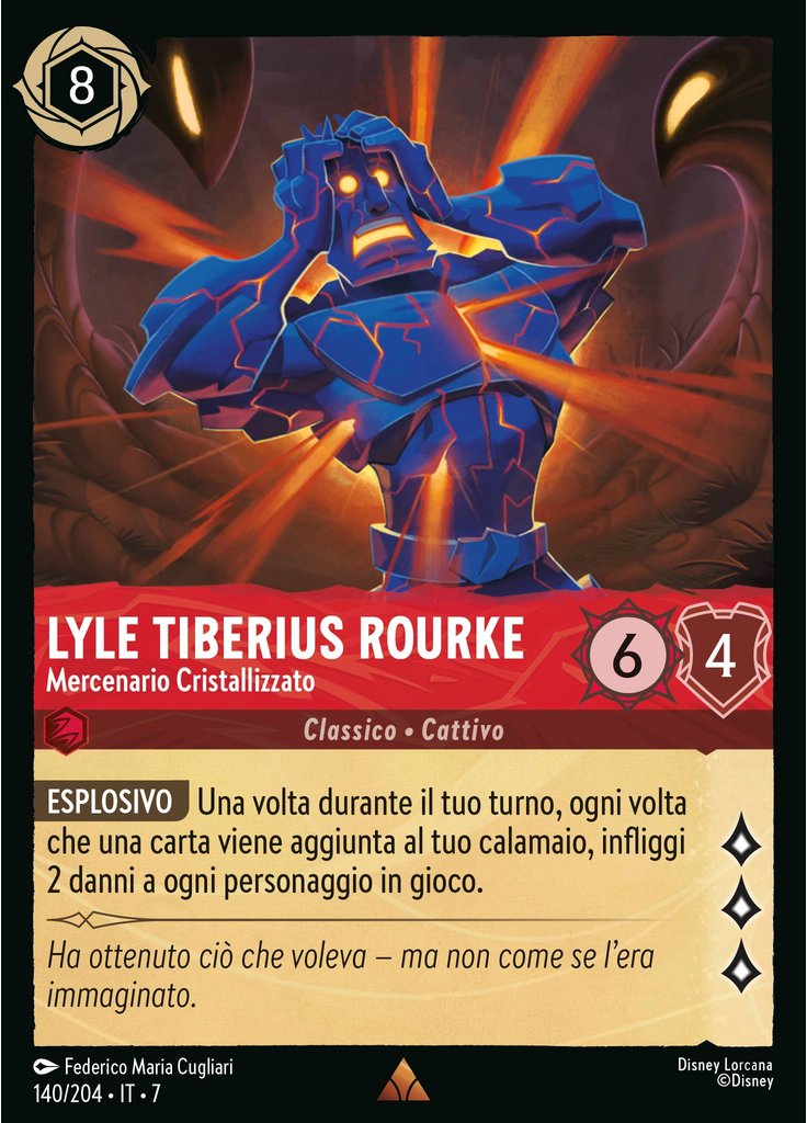 Lyle Tiberius Rourke - Crystallized Mercenary (Foil)
