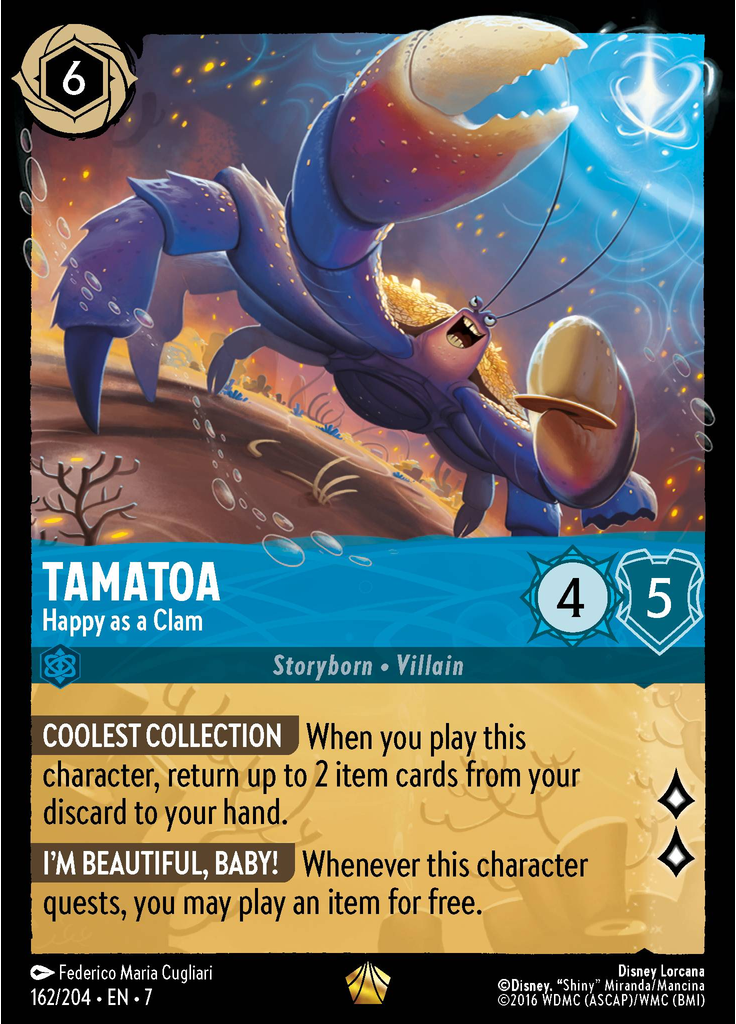 Tamatoa - Happy as a Clam (Foil)