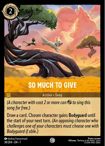 So Much to Give