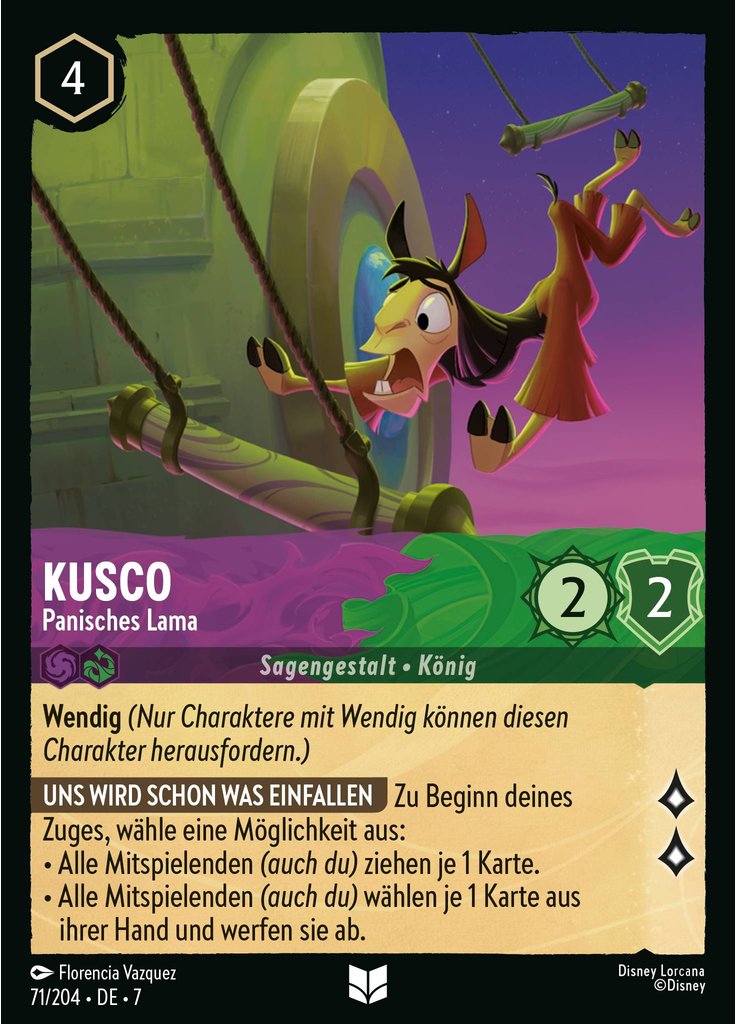 Kuzco - Panicked Llama (Foil)