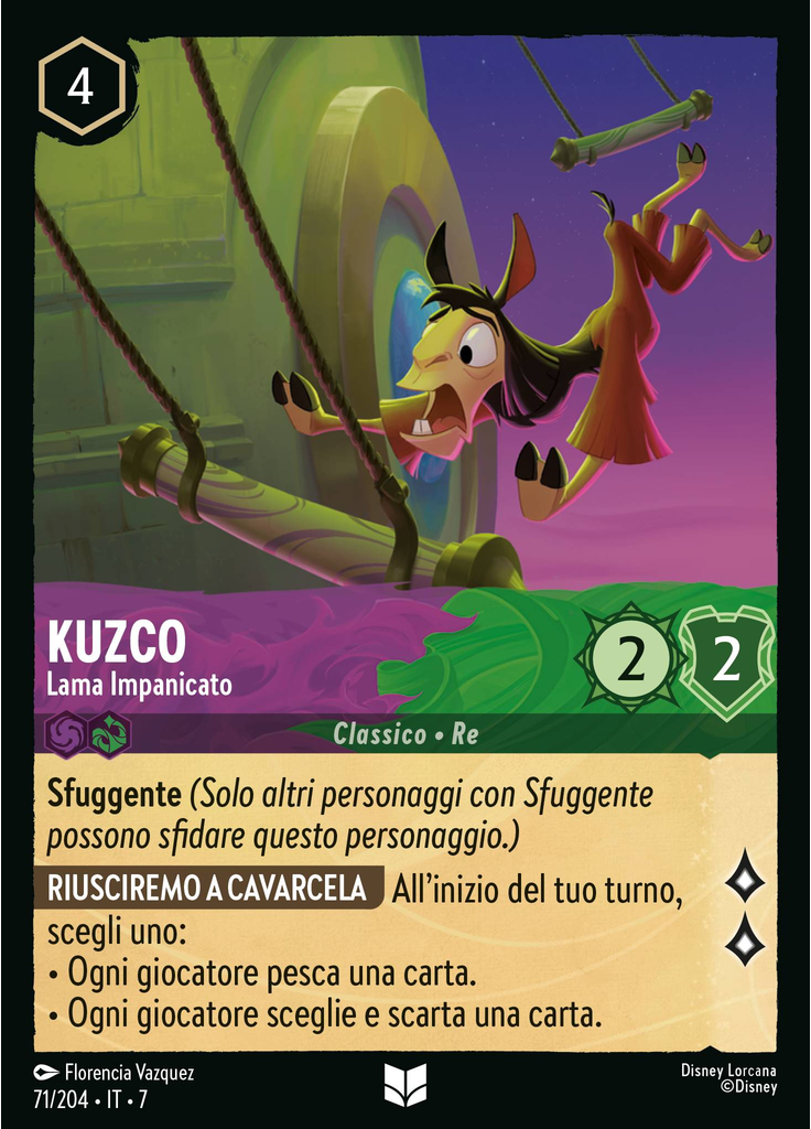 Kuzco - Panicked Llama (Foil)