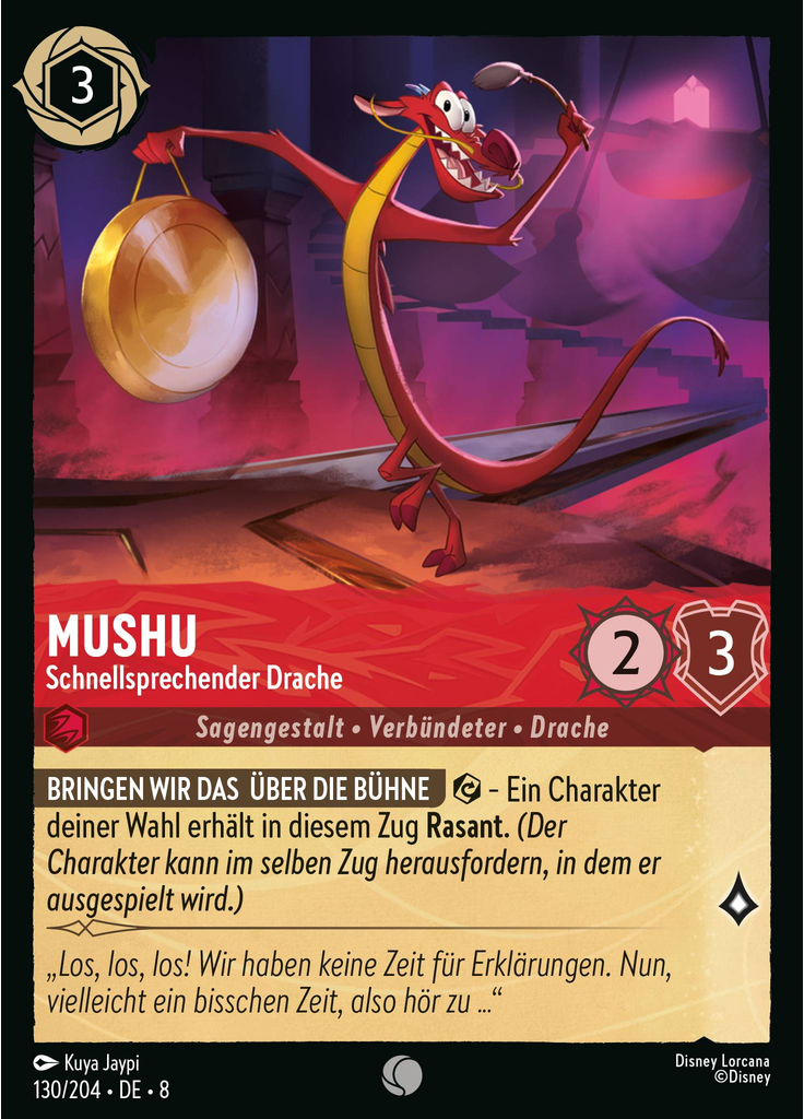 Mushu - Fast-Talking Dragon