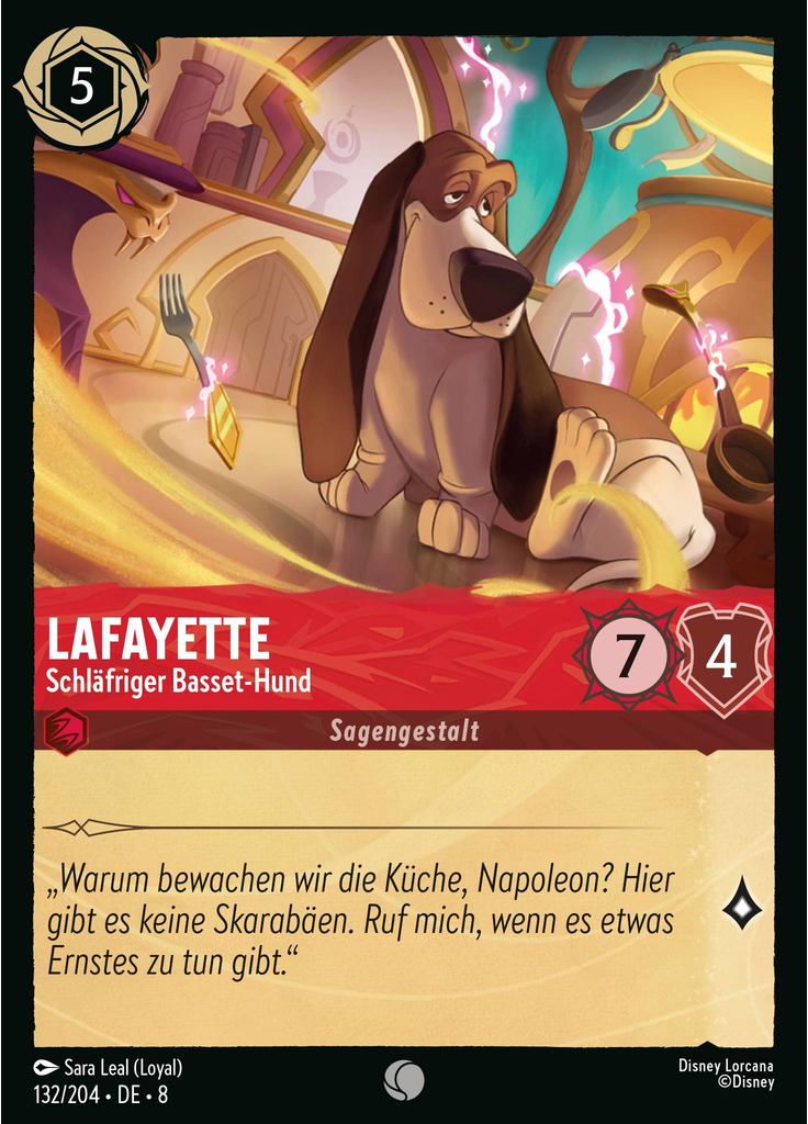 Lafayette - Sleepy Basset Hound (Foil)