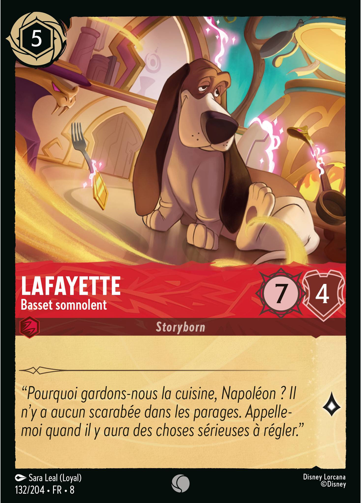 Lafayette - Sleepy Basset Hound (Foil)