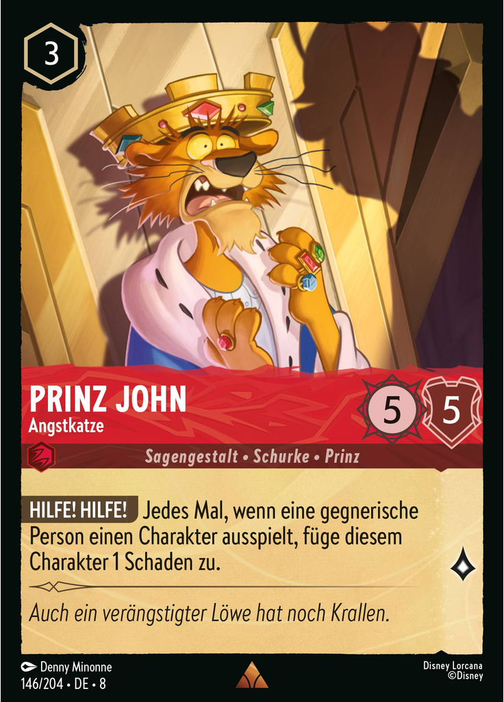 Prince John - Fraidy-Cat (Foil)