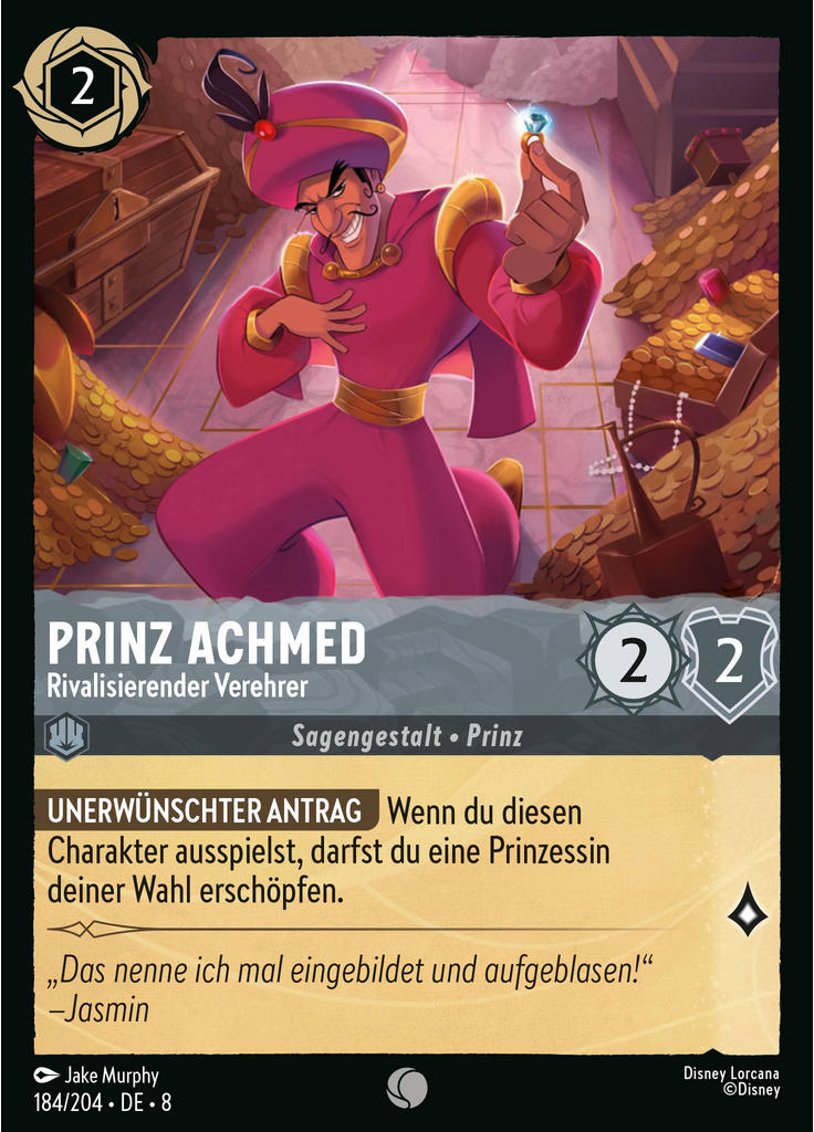 Prince Achmed - Rival Suitor