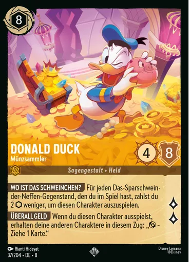 Donald Duck - Coin Collector