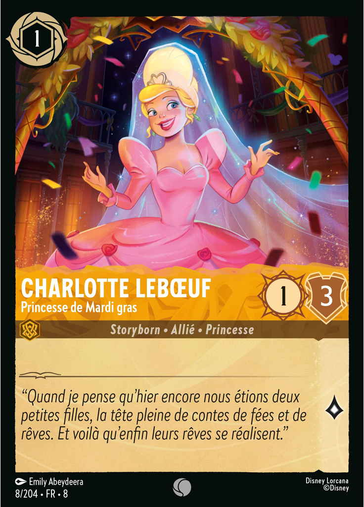 Charlotte La Bouff - Mardi Gras Princess (Foil)