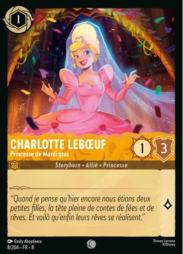Charlotte La Bouff - Mardi Gras Princess