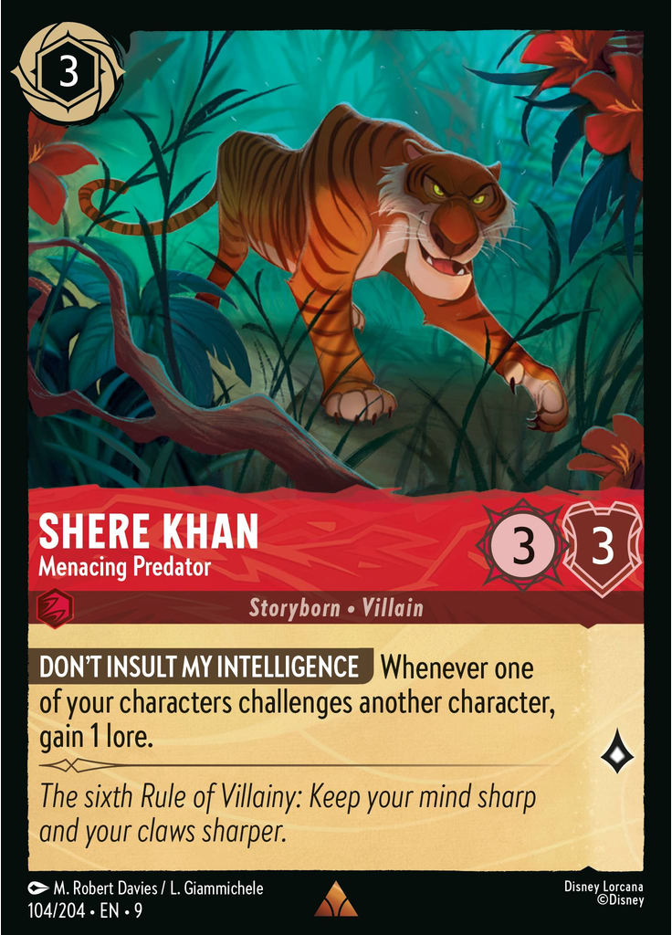 Shere Khan - Menacing Predator (Foil)
