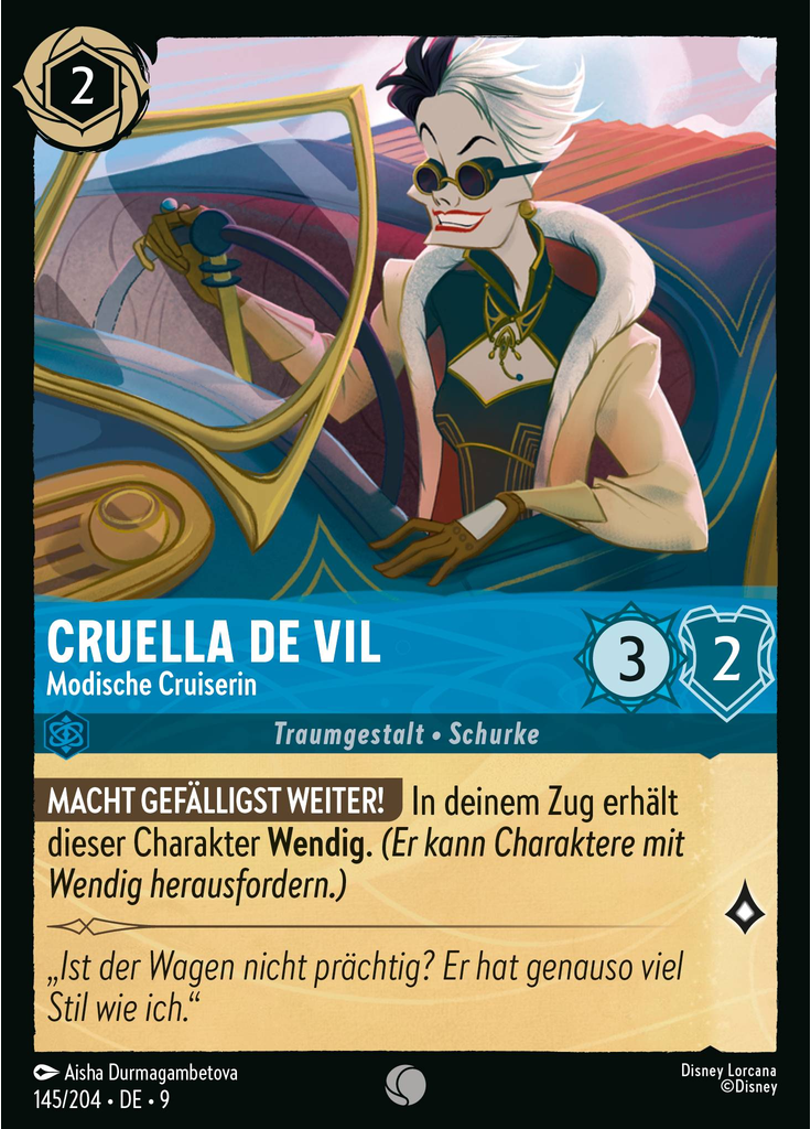 Cruella De Vil - Fashionable Cruiser (Foil)