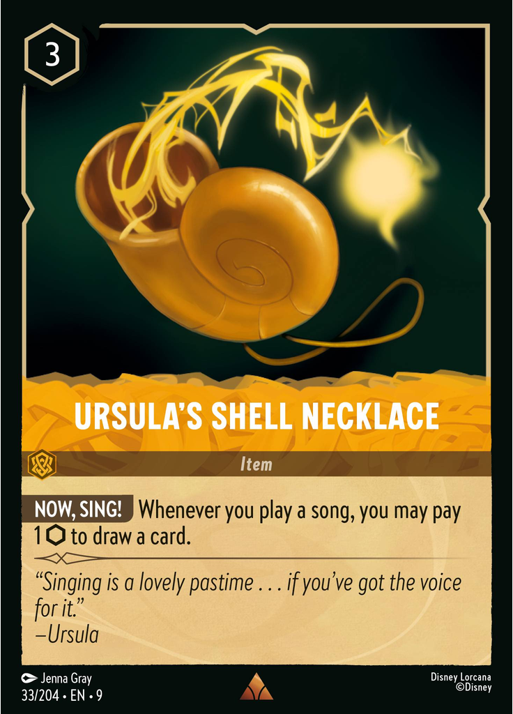 Ursula's Shell Necklace (Foil)