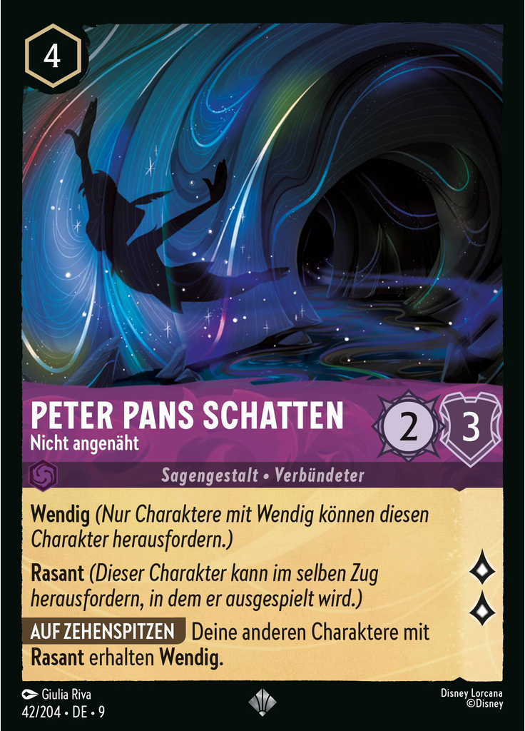 Peter Pan's Shadow - Not Sewn On