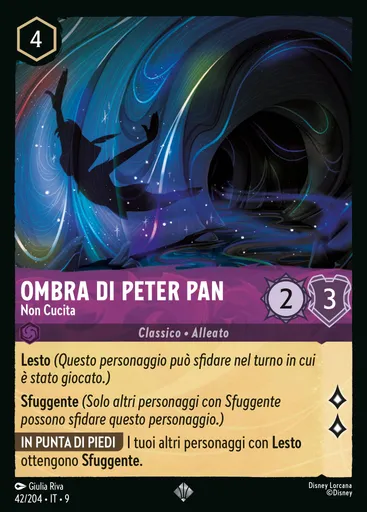 Peter Pan's Shadow - Not Sewn On