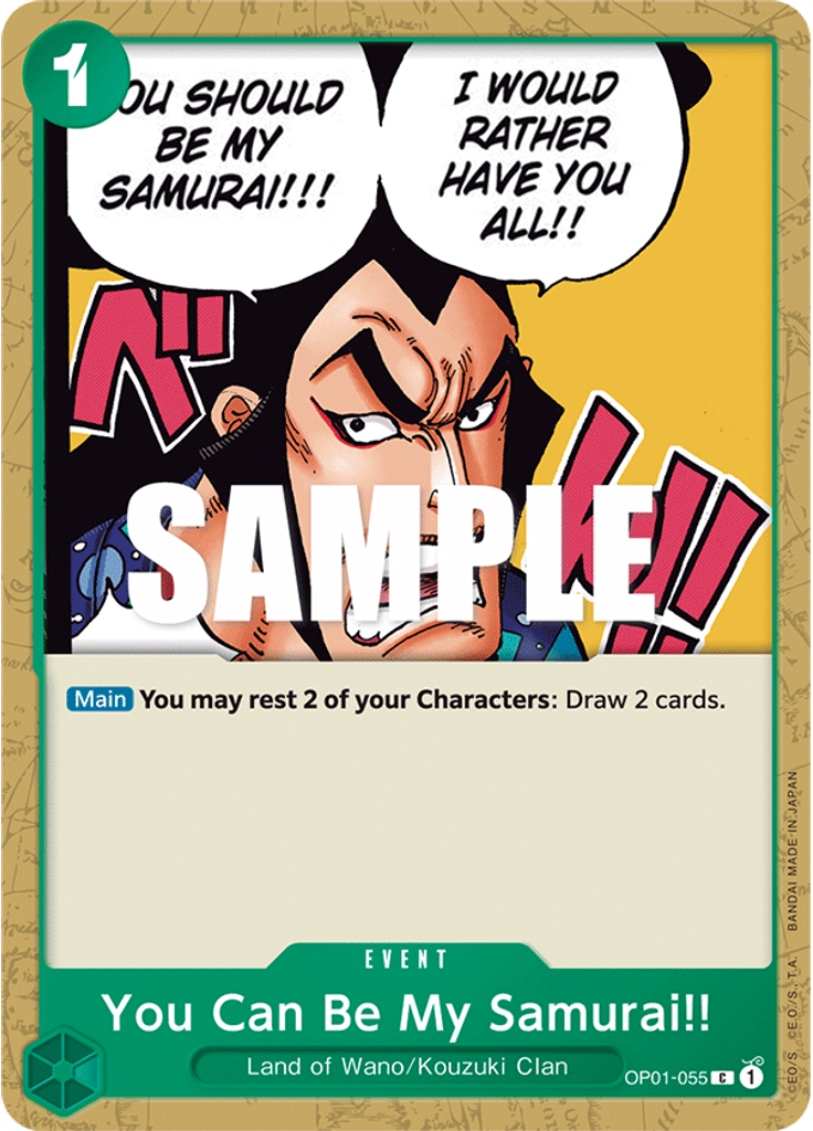 You Can Be My Samurai!!