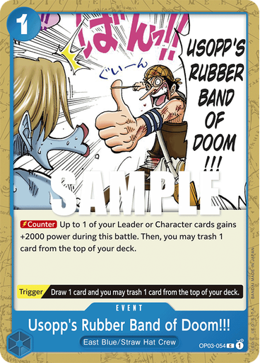 Usopp's Rubber Band of Doom!!!