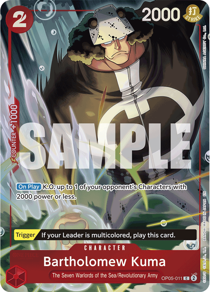 Bartholomew Kuma (Seven Warlords of the Sea Binder Set)
