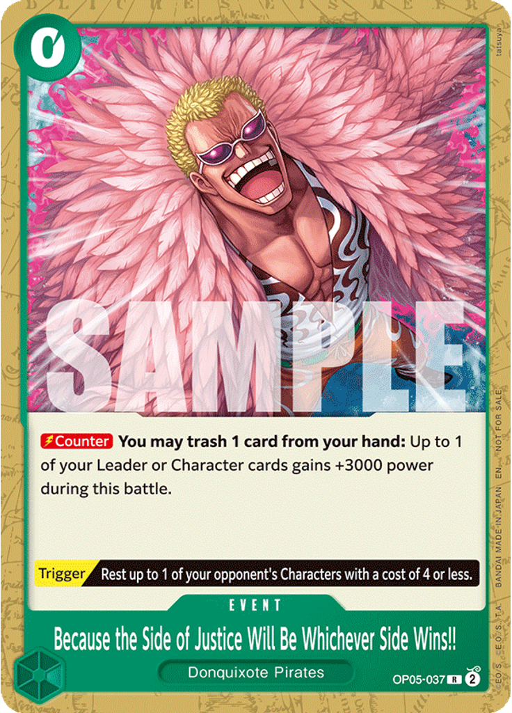 Because the Side of Justice Will Be Whichever Side Wins!! (Tournament Pack 2025 Vol. 4)