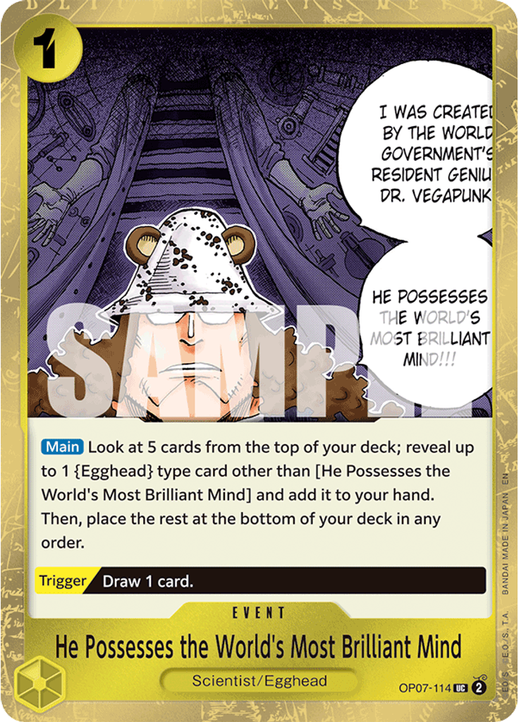 He Possesses the World's Most Brilliant Mind (Pirate Foil)
