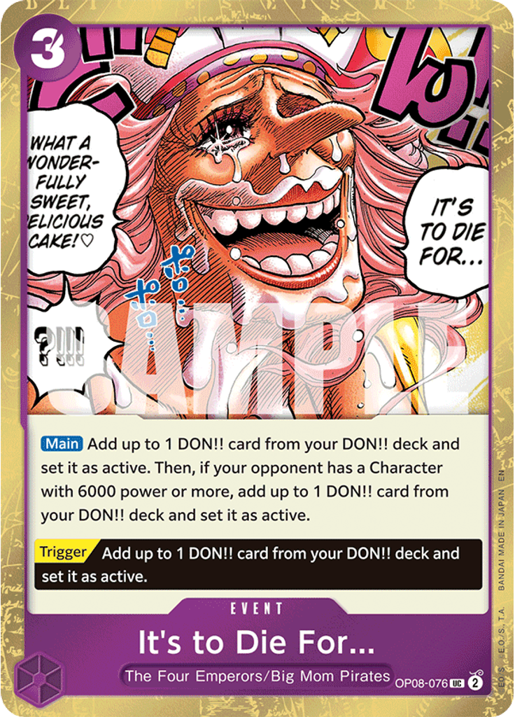 It's to Die For... (Pirate Foil)