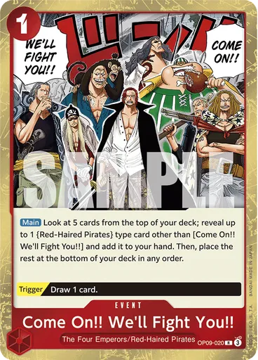 Come On!! We'll Fight You!!