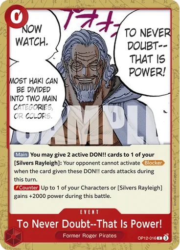 To Never Doubt--That Is Power!