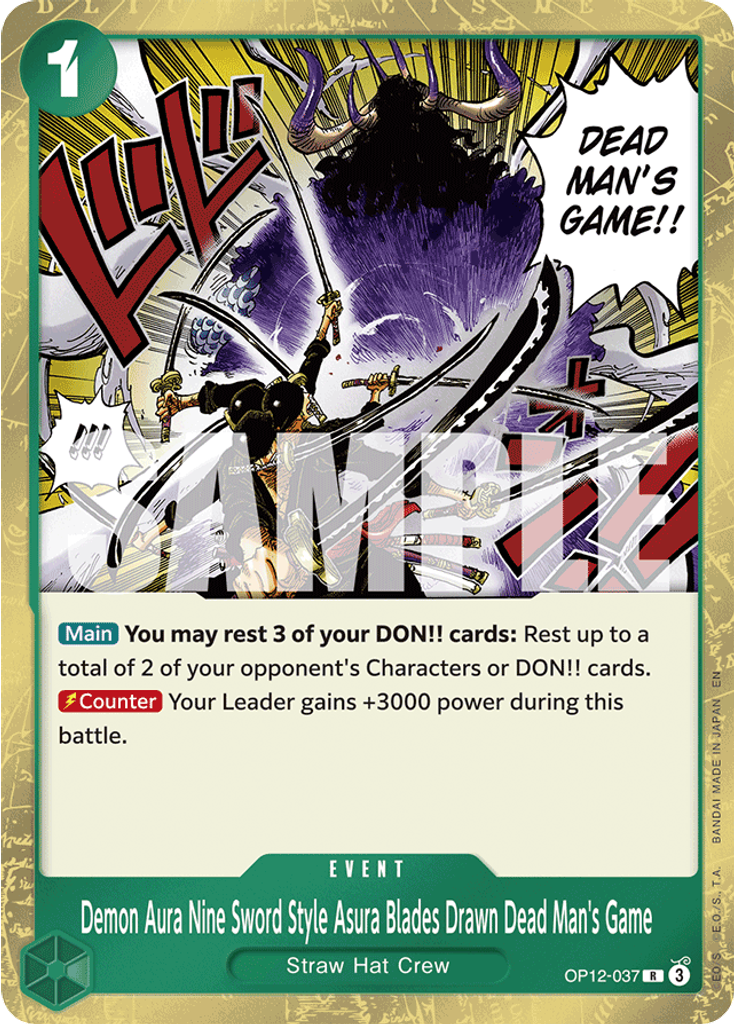 Demon Aura Nine Sword Style Asura Blades Drawn Dead Man's Game