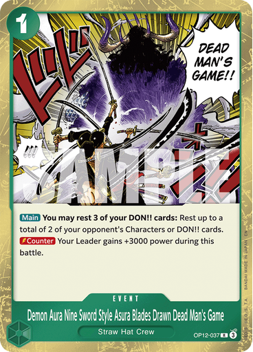 Demon Aura Nine Sword Style Asura Blades Drawn Dead Man's Game