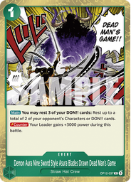 Demon Aura Nine Sword Style Asura Blades Drawn Dead Man's Game