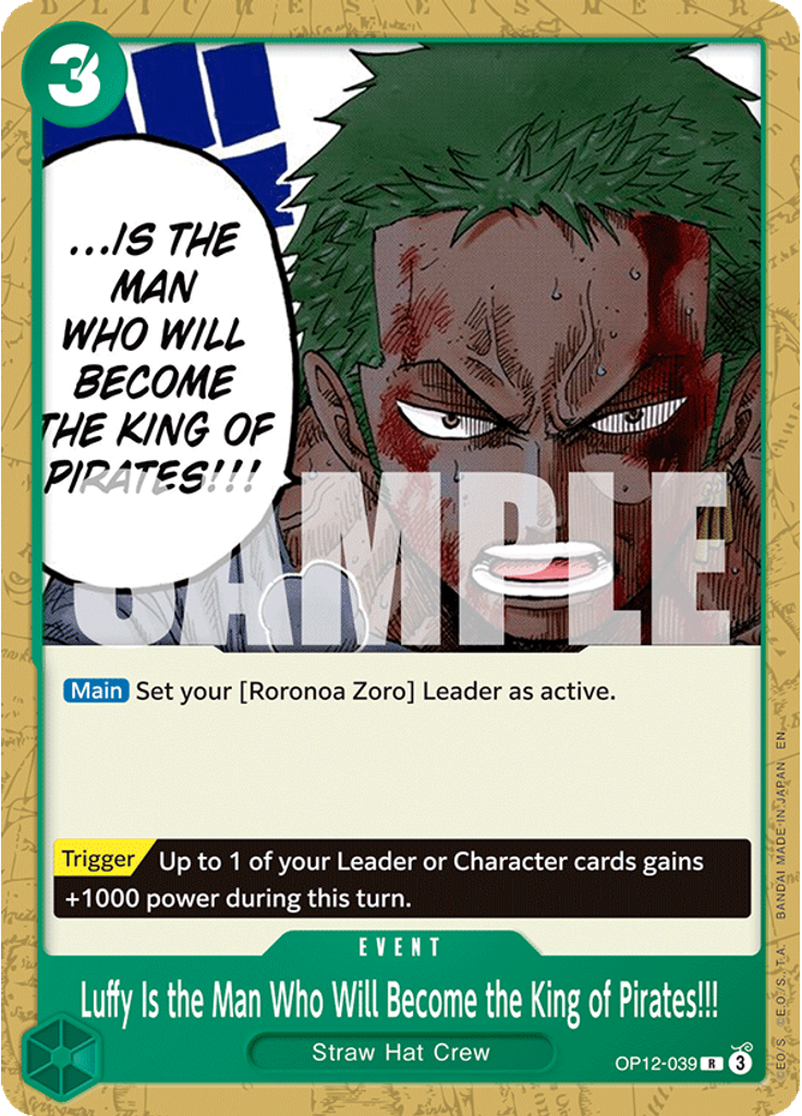 Luffy Is the Man Who Will Become the King of Pirates!!! (Alternate Art)