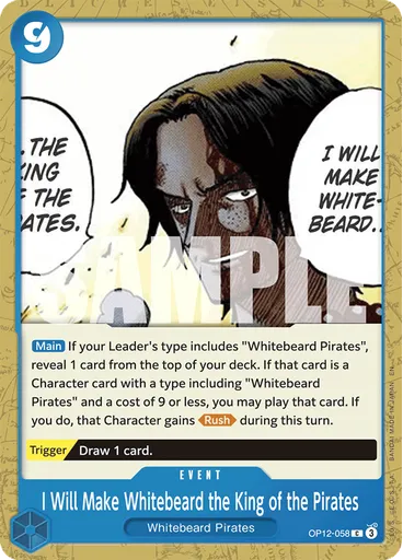 I Will Make Whitebeard the King of the Pirates