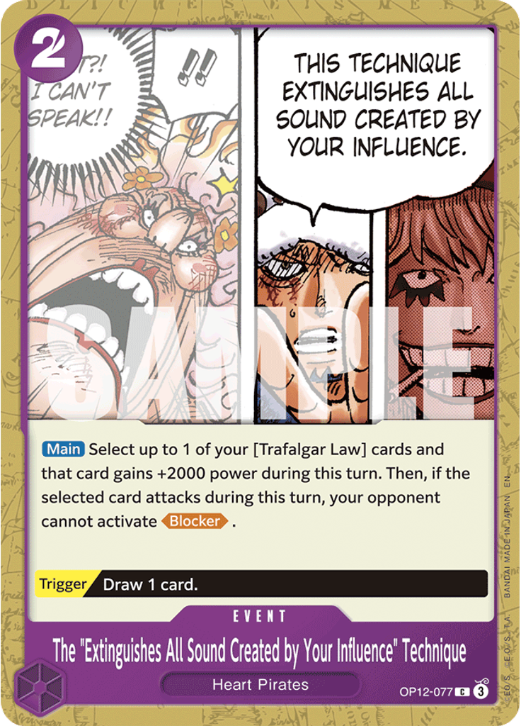 The "Extinguishes All Sound Created by Your Influence" Technique
