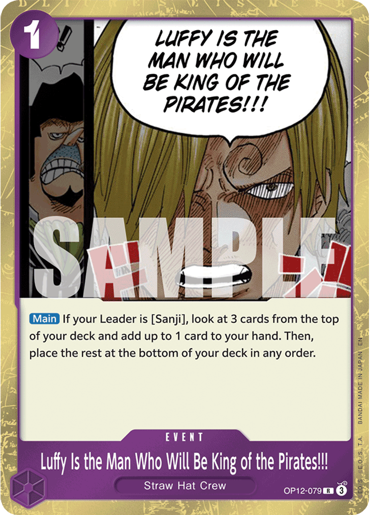 Luffy Is the Man Who Will Be King of the Pirates!!!