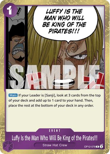Luffy Is the Man Who Will Be King of the Pirates!!!